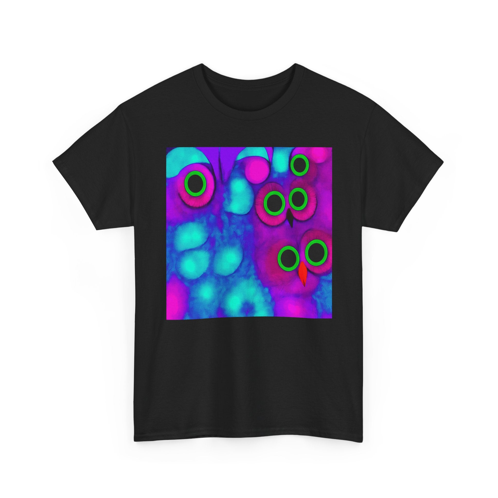 Glitchy Neon Owl | Viral Wear