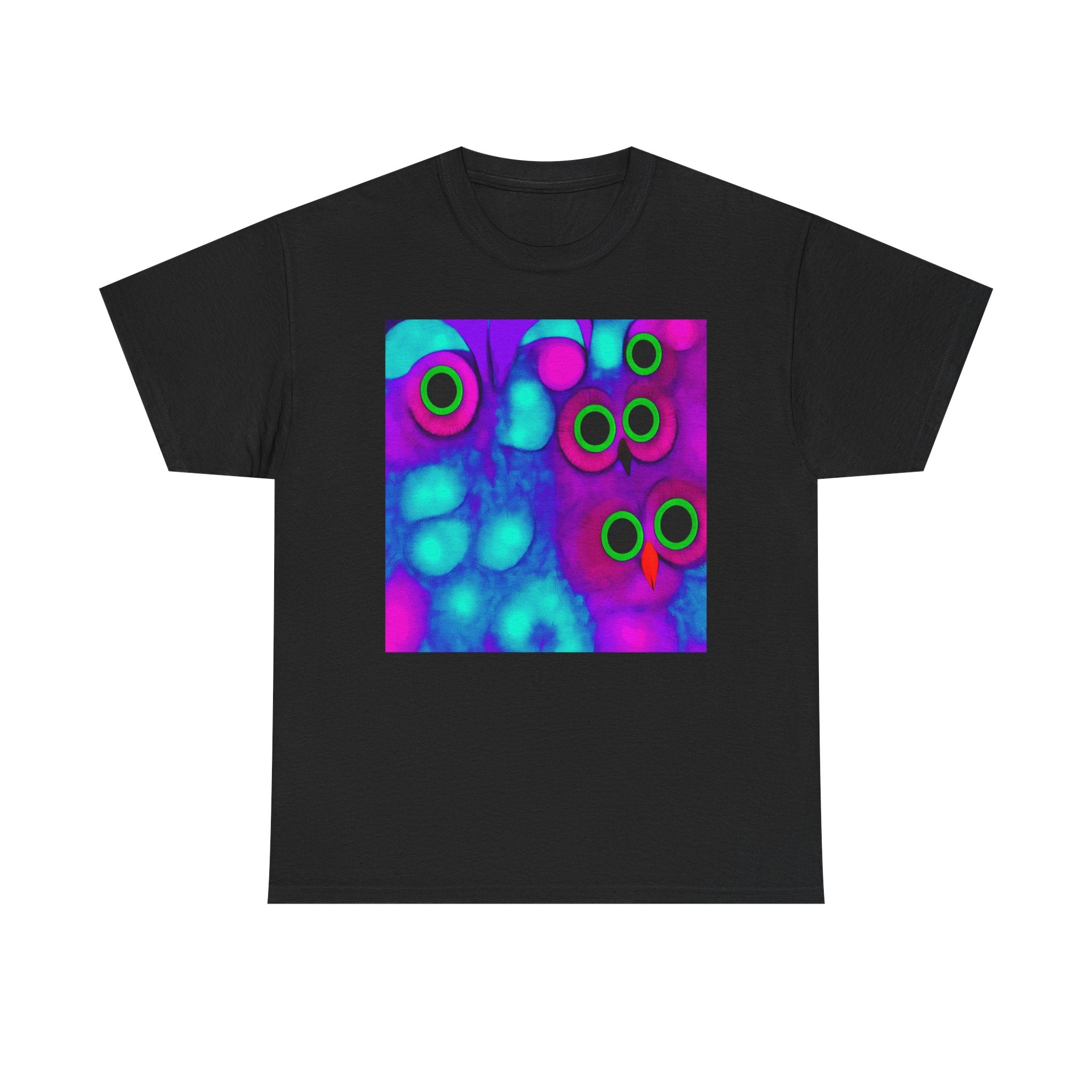 Glitchy Neon Owl | Viral Wear